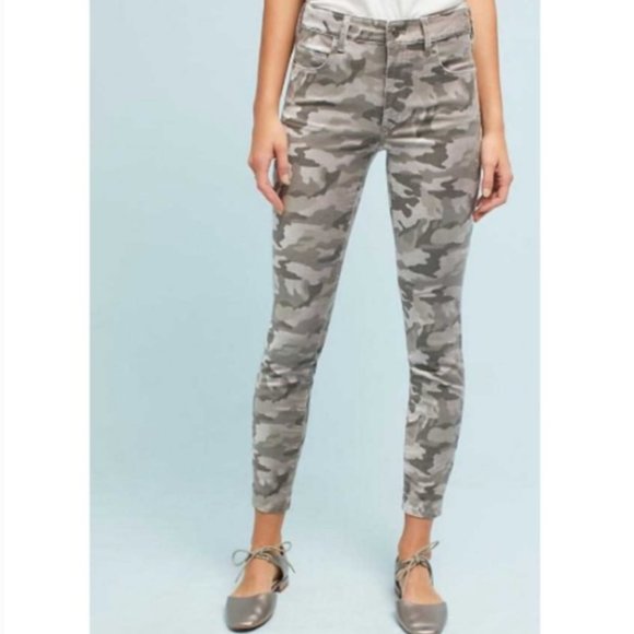 Anthropologie Pilcro and the Letterpress High Rise Skinny Camo Womens Size 27